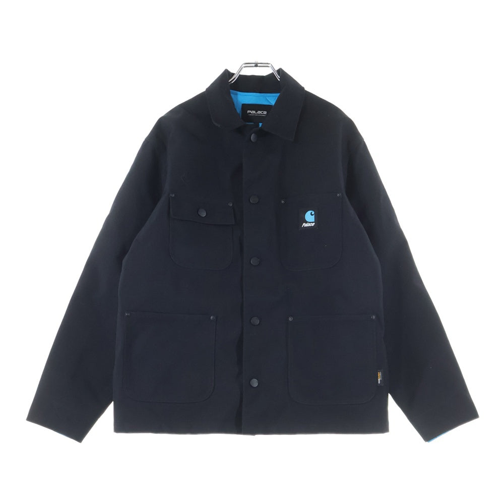 Palace Skateboards(パレススケートボーズ) 24AW ×CARHARTT WIP OG Chore Coat カーハート チョアコート 裏地キルティング ブラック/ブルー 80553.24PO10171.1124