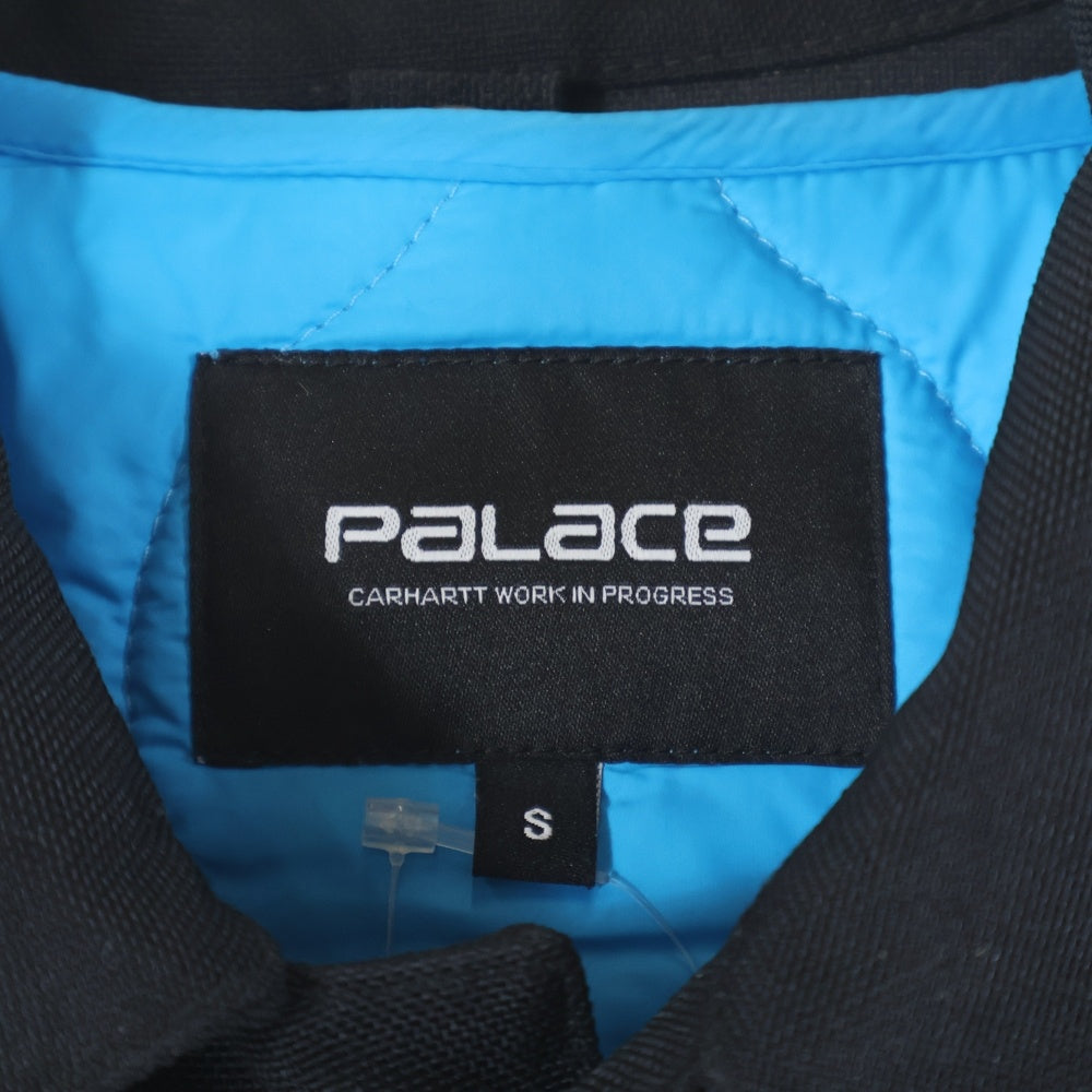 Palace Skateboards(パレススケートボーズ) 24AW ×CARHARTT WIP OG Chore Coat カーハート チョアコート 裏地キルティング ブラック/ブルー 80553.24PO10171.1124