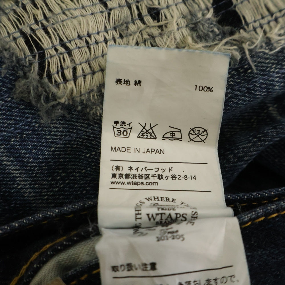 WTAPS(ダブルタップス) 15AW BLUES VERY SKINNY TRASH ストレートスキニー デニムパンツ ジーンズ インディゴ 151GWDT-PTM06