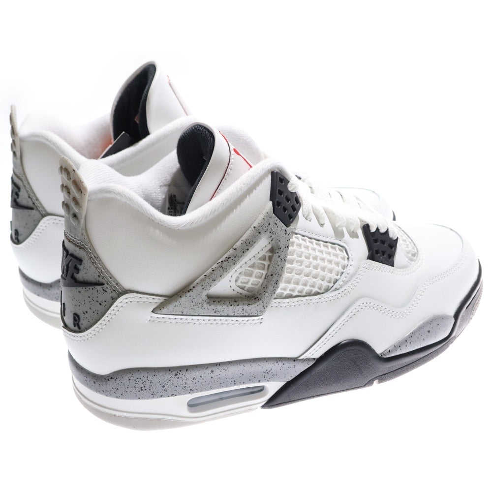 NIKE(ナイキ) AIR JORDAN 4 RETRO WHITECEMENT 2025 エアジョーダン4 レトロ ホワイトセメント ローカットスニーカー ホワイト US9/27.0cm FV5029-100