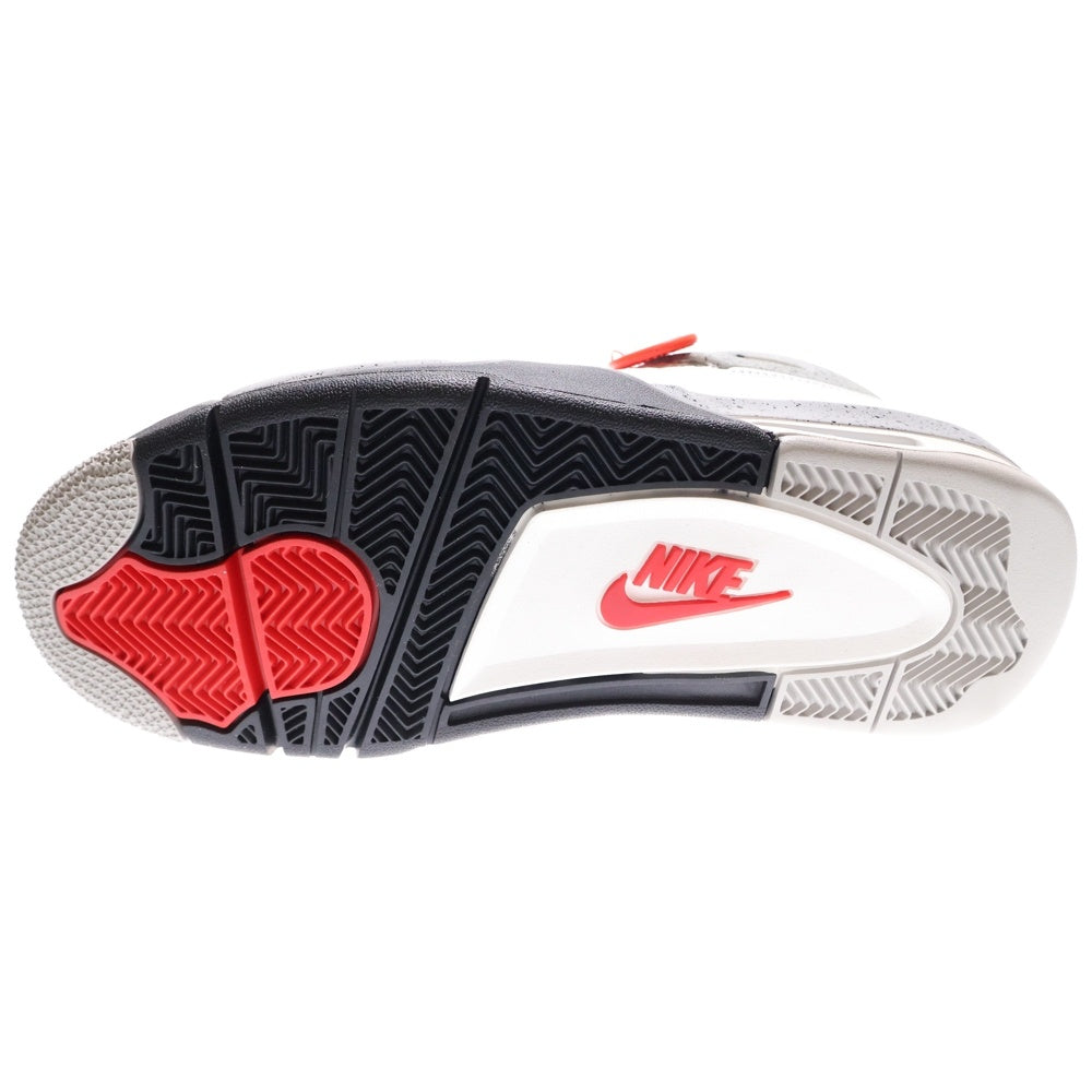 NIKE(ナイキ) AIR JORDAN 4 RETRO WHITECEMENT 2025 エアジョーダン4 レトロ ホワイトセメント ローカットスニーカー ホワイト US9/27.0cm FV5029-100