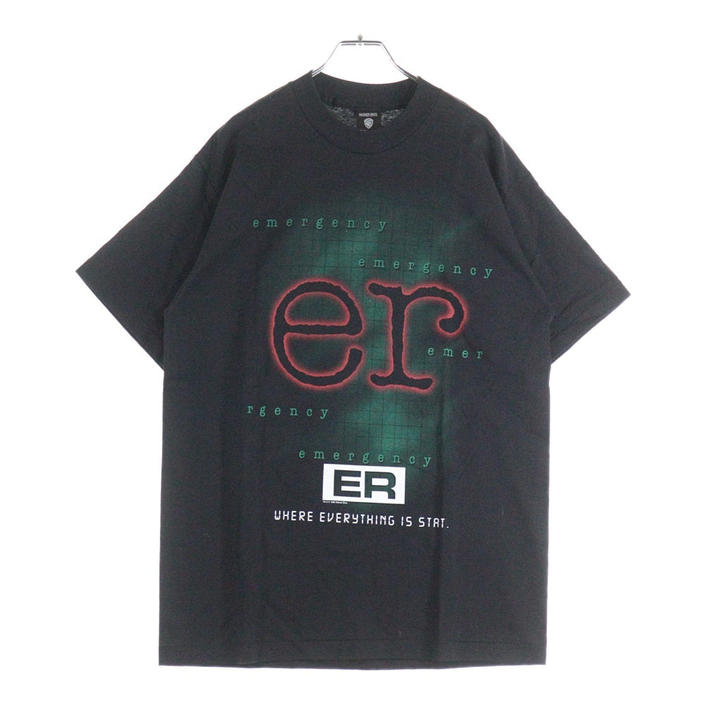 VINTAGE(ヴィンテージ) 90S ER 救急救命室 半袖Tシャツ ブラック