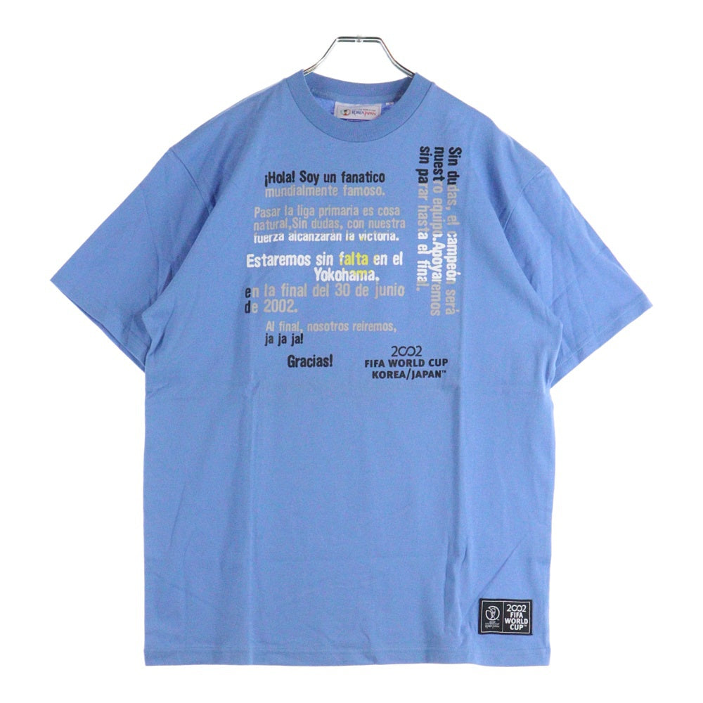 VINTAGE(ヴィンテージ) 00S 2002 FIFA World Cup Korea Japan 日韓ワールドカップ 半袖Tシャツ ブルー