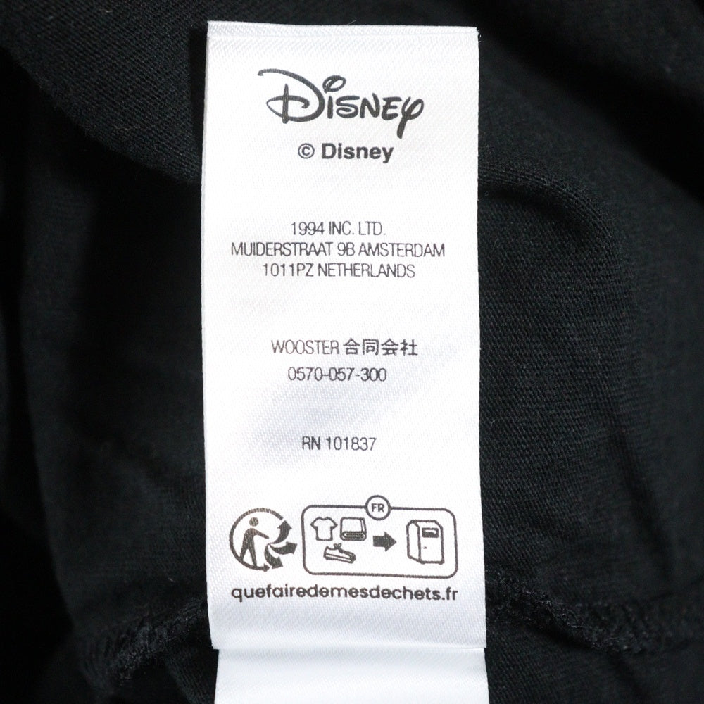 SUPREME(シュプリーム) 25AW ×Number (N)ine ×Mickey Mouse Raglan L/S Top ナンバーナイン x ミッキーマウス ラグラン 長袖Tシャツ ブラック