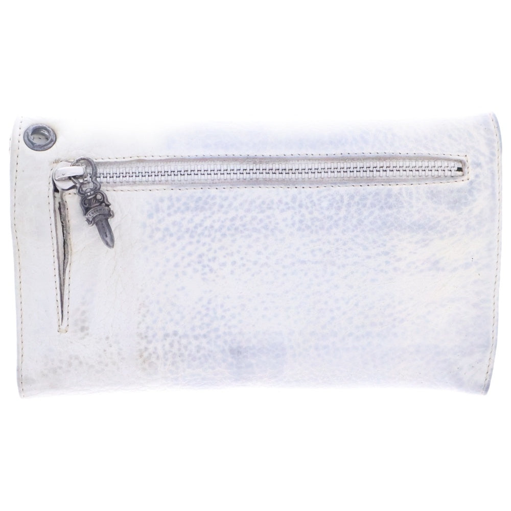 CHROME HEARTS(クロムハーツ) WAVE ウェーブ レザーウォレット 財布 ホワイト