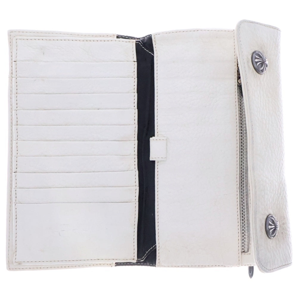 CHROME HEARTS(クロムハーツ) WAVE ウェーブ レザーウォレット 財布 ホワイト