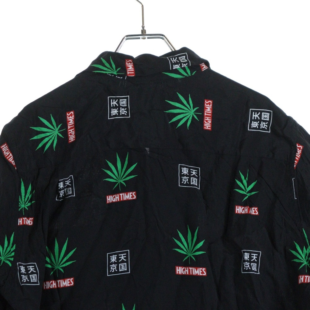 WACKO MARIA(ワコマリア) 20SS ×HIGHTIMES HAWAIIAN SHIRTS ハイタイムズ ハワイアン 半袖シャツ ブラック