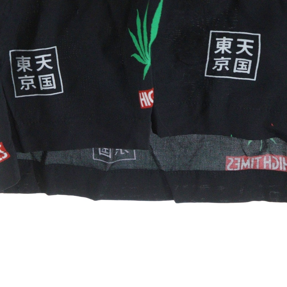 WACKO MARIA(ワコマリア) 20SS ×HIGHTIMES HAWAIIAN SHIRTS ハイタイムズ ハワイアン 半袖シャツ ブラック