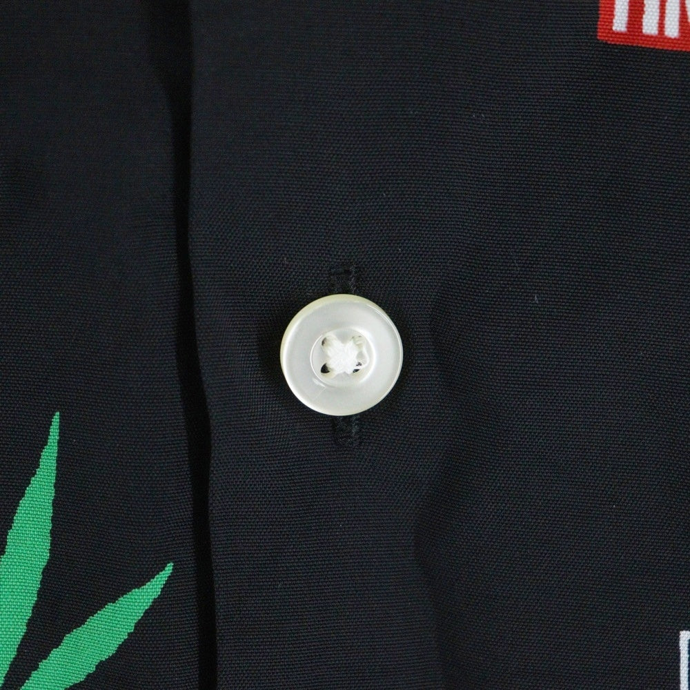 WACKO MARIA(ワコマリア) 20SS ×HIGHTIMES HAWAIIAN SHIRTS ハイタイムズ ハワイアン 半袖シャツ ブラック