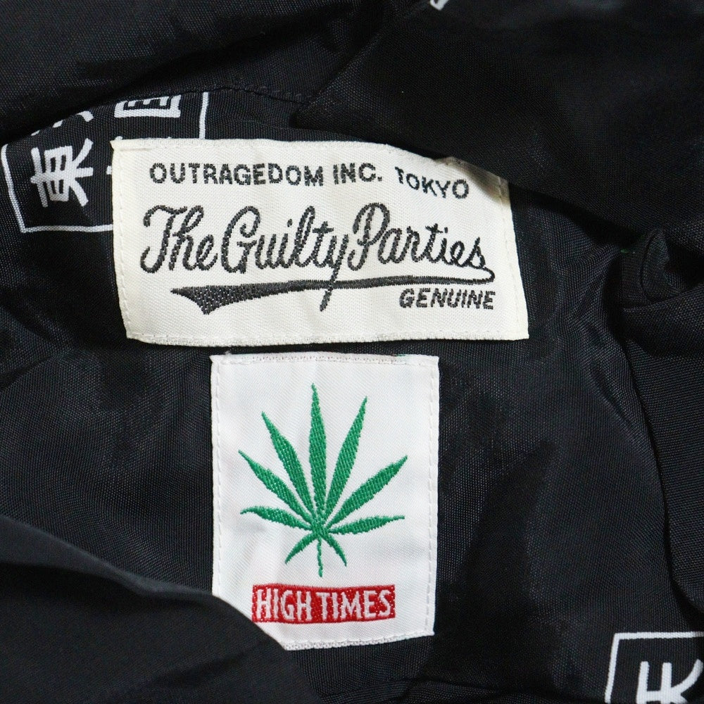 WACKO MARIA(ワコマリア) 20SS ×HIGHTIMES HAWAIIAN SHIRTS ハイタイムズ ハワイアン 半袖シャツ ブラック