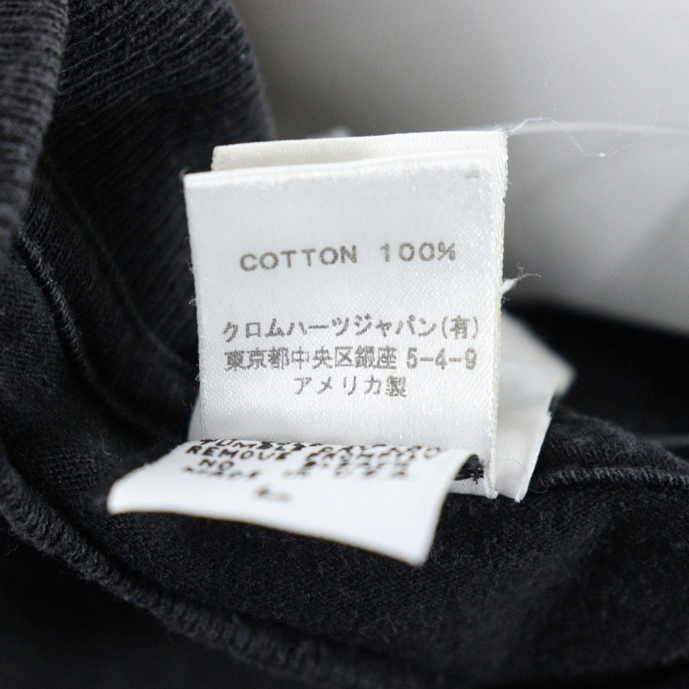 CHROME HEARTS(クロムハーツ) OLD CH T-SHRT オールド サイドスター ラベルクラックプリント 半袖Tシャツ カットソー ブラック