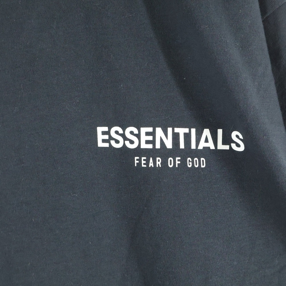 FEAR OF GOD ESSENTIALS(フィアオブゴッド エッセンシャルズ) L/S T-SHIRT FLOWER バックフラワーフォトプリント 長袖Tシャツ ロンT ブラック