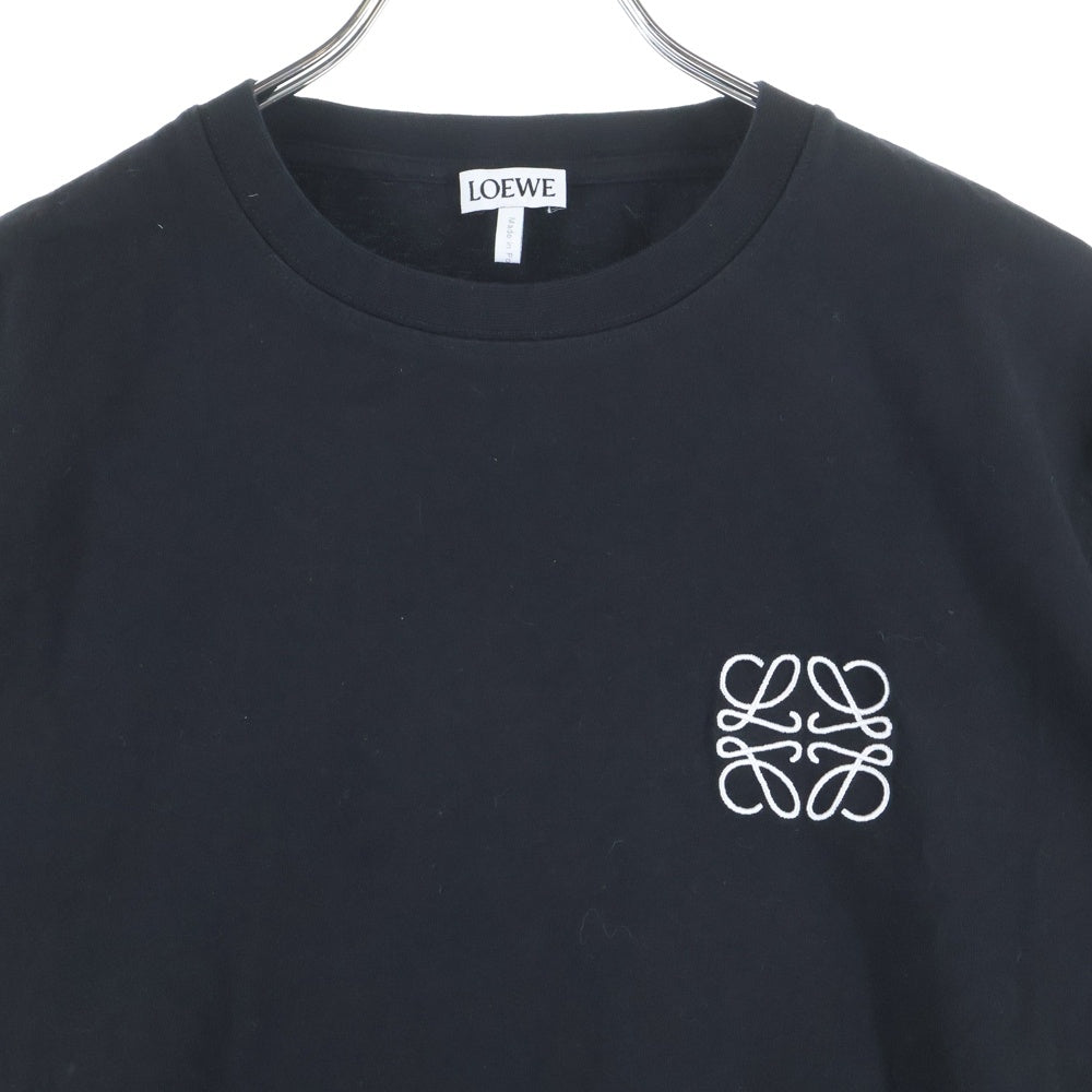 LOEWE(ロエベ) T-Shirt グリッチ アナグラムロゴ刺繍 半袖Tシャツ ブラック H526Y22J61
