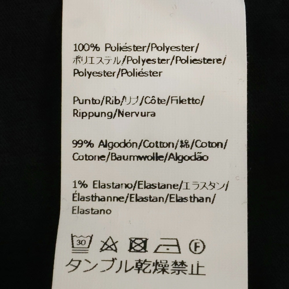 LOEWE(ロエベ) T-Shirt グリッチ アナグラムロゴ刺繍 半袖Tシャツ ブラック H526Y22J61