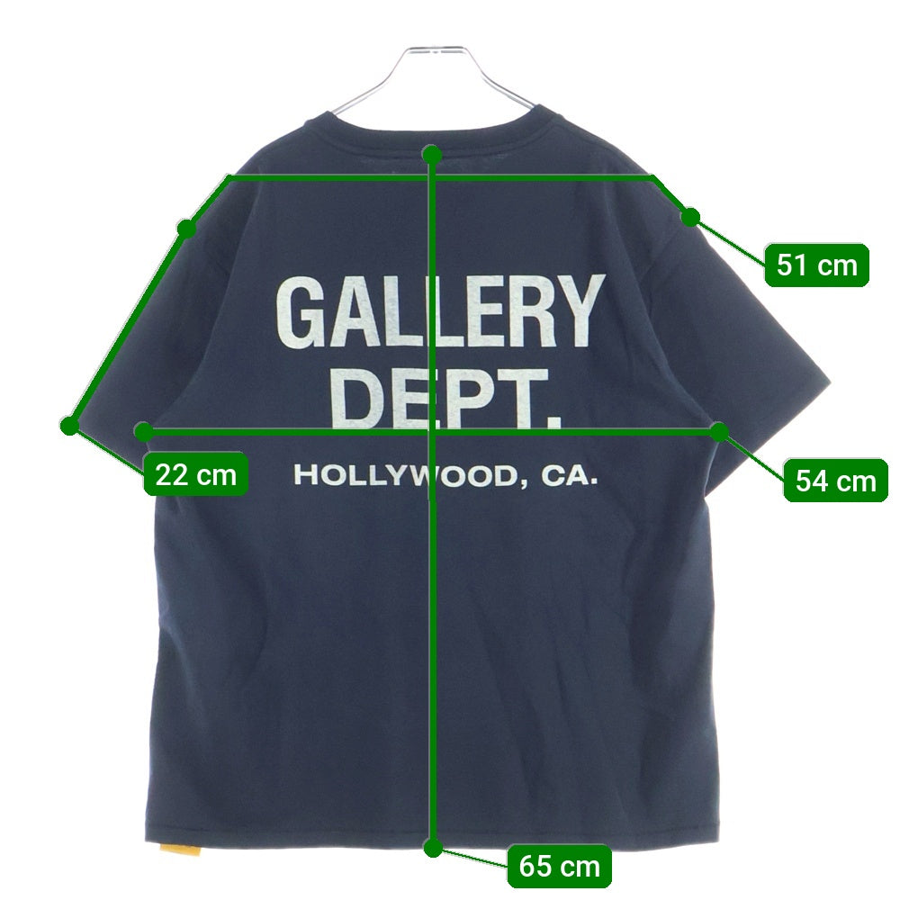 GALLERY DEPT.(ギャラリーデプト) Souvenir T-Shirt ロゴプリント半袖Tシャツ ブラック
