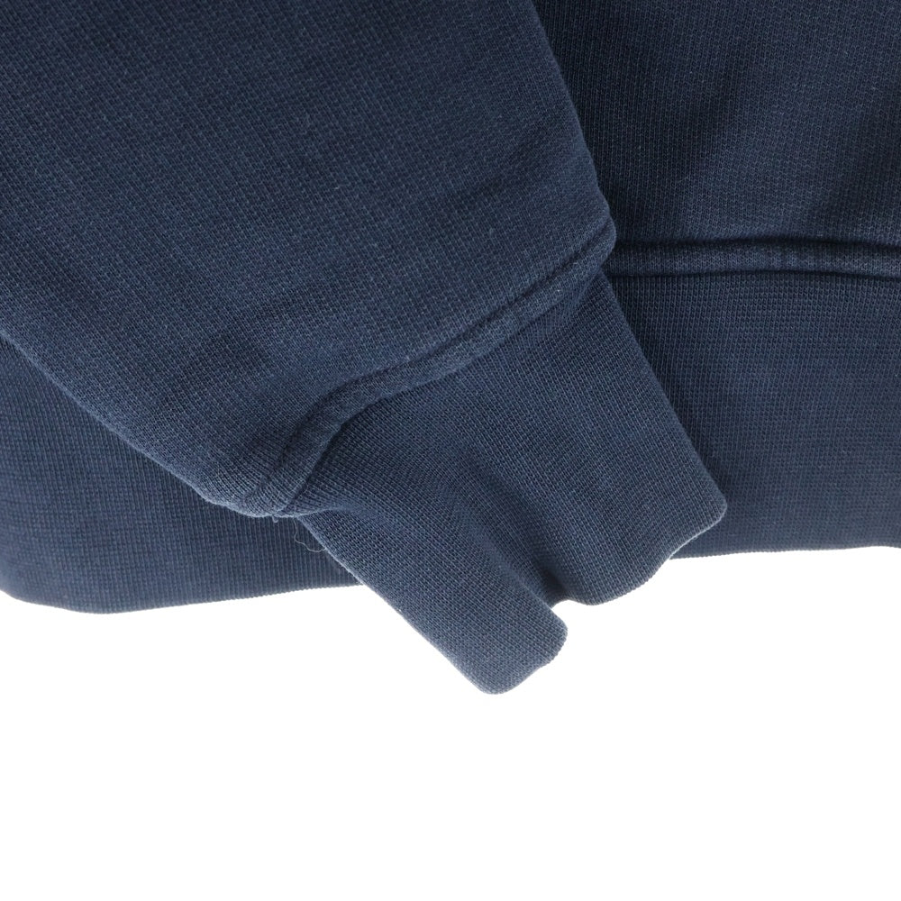 AMI Alexandre Mattiussi(アミアレクサンドルマテュッシ) Hoodie ハートロゴ刺繍 プルオーバースウェットパーカー フーディー ネイビー E18J008.730