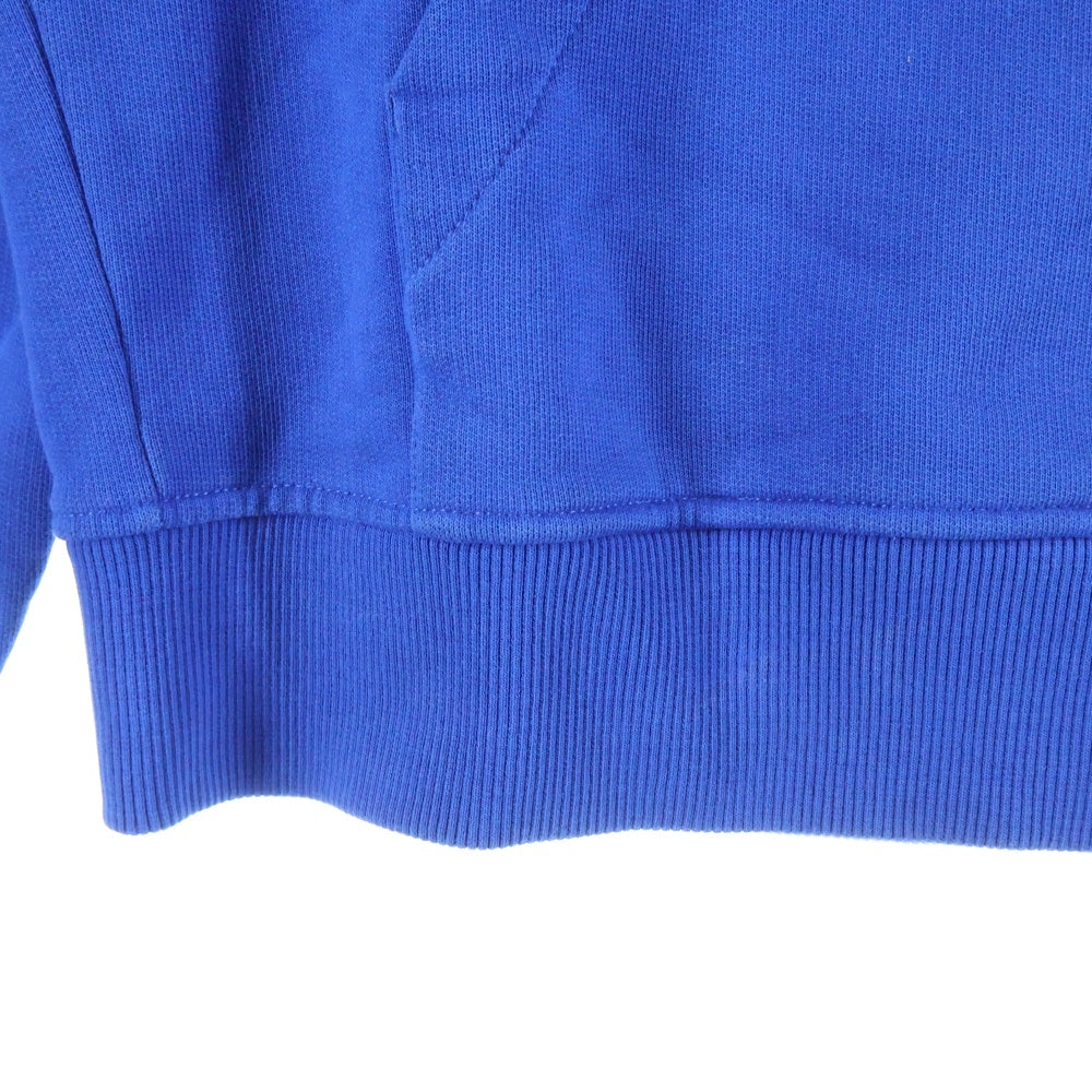 AMI Alexandre Mattiussi(アミアレクサンドルマテュッシ) Ami De Coeur Zipped Sweatshirt ハートロゴ刺繍 ハーフジップ ハイネックスウェットトレーナー ブルー A21HJ009.730