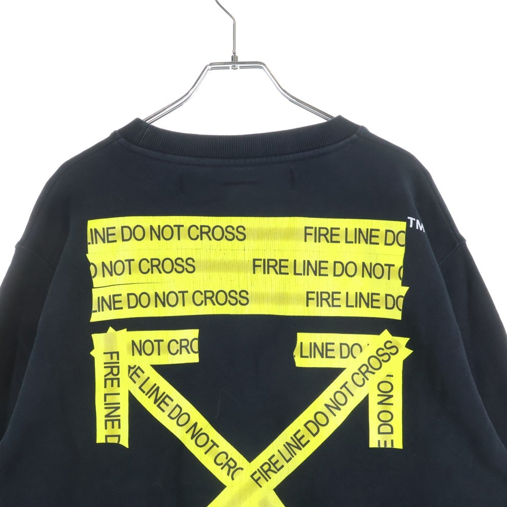 OFF-WHITE(オフホワイト) 18SS Fire Tape Sweatshirt クルーネック