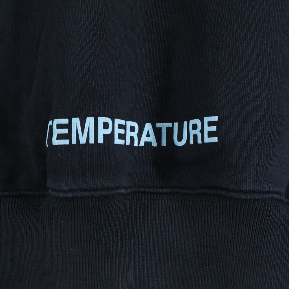 OFF-WHITE(オフホワイト) 18SS Fire Tape Sweatshirt クルーネックスウェットトレーナー ブラック