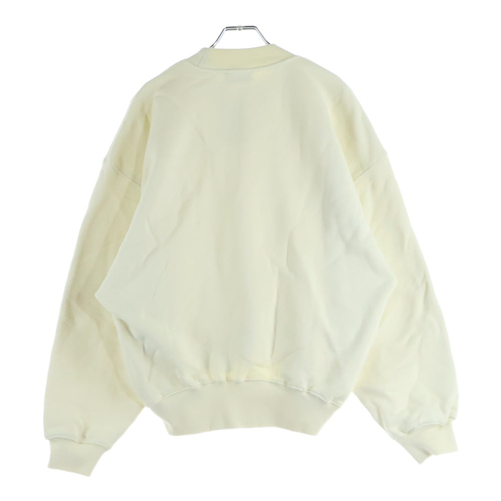 OFF-WHITE(オフホワイト) 23AW Felpa Flock OW Over Crew ロゴ刺繍