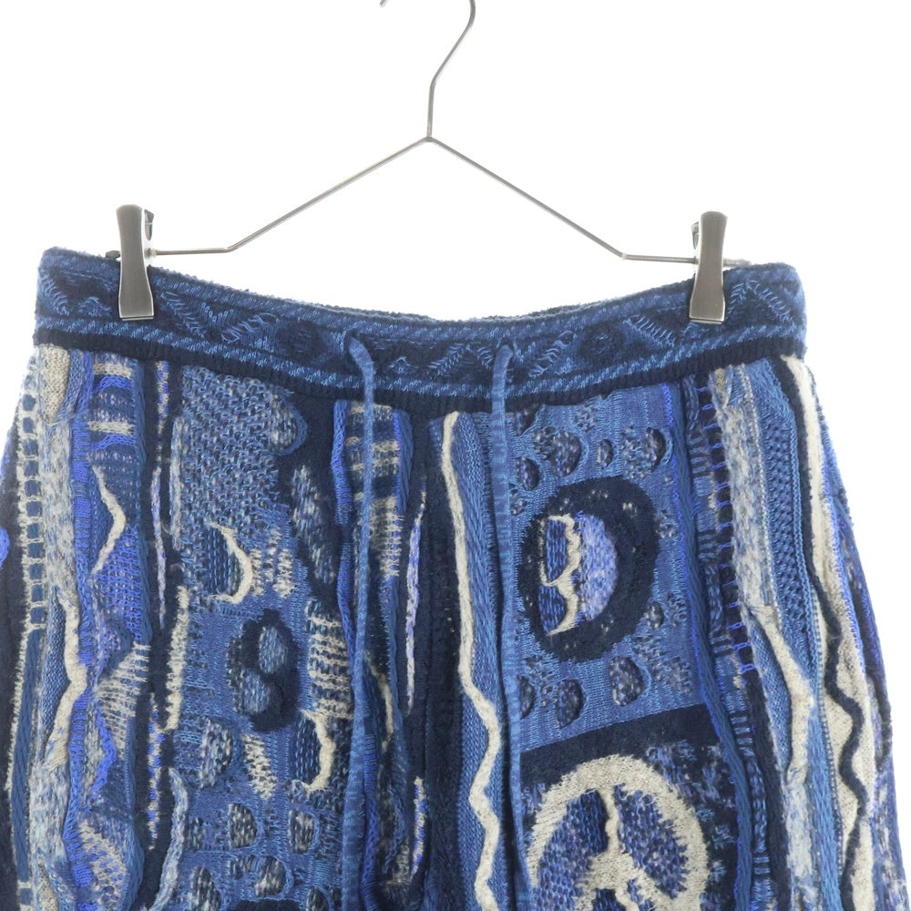 KAPITAL(キャピタル) 7F Boro Gauvy ニットパンツ ブルー EK-798