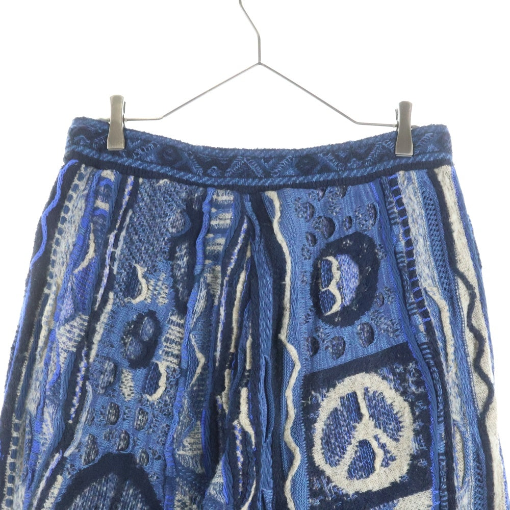 KAPITAL(キャピタル) 7F Boro Gauvy ニットパンツ ブルー EK-798