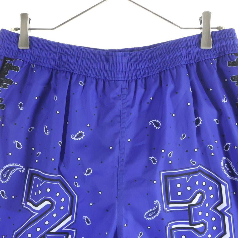 OFF-WHITE(オフホワイト) 24SS Bandana Shorts バンダナ 総柄ショーツ ハーフパンツ ブルー OMFD008S24FAB002