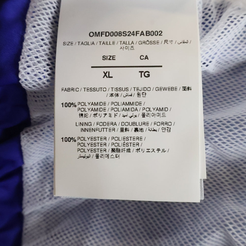 OFF-WHITE(オフホワイト) 24SS Bandana Shorts バンダナ 総柄ショーツ ハーフパンツ ブルー OMFD008S24FAB002