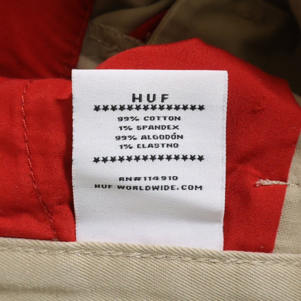 HUF(ハフ) CHINO PANTS チノパンツ ベージュ