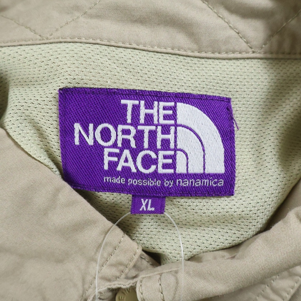 THE NORTH FACE PURPLE LABEL(ノースフェイスパープルレーベル) Button Down Work Shirt ボタン ダウン ワークジャケット ベージュ NT3202N