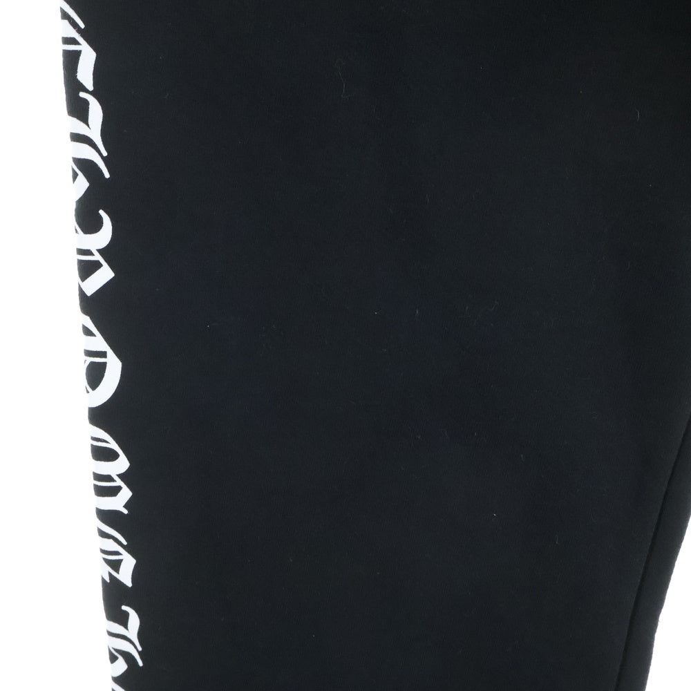 CHROME HEARTS(クロムハーツ) SWTSHRT PANTS フロントスクロールラベル サイドロゴ プリント スウェットパンツ ブラック