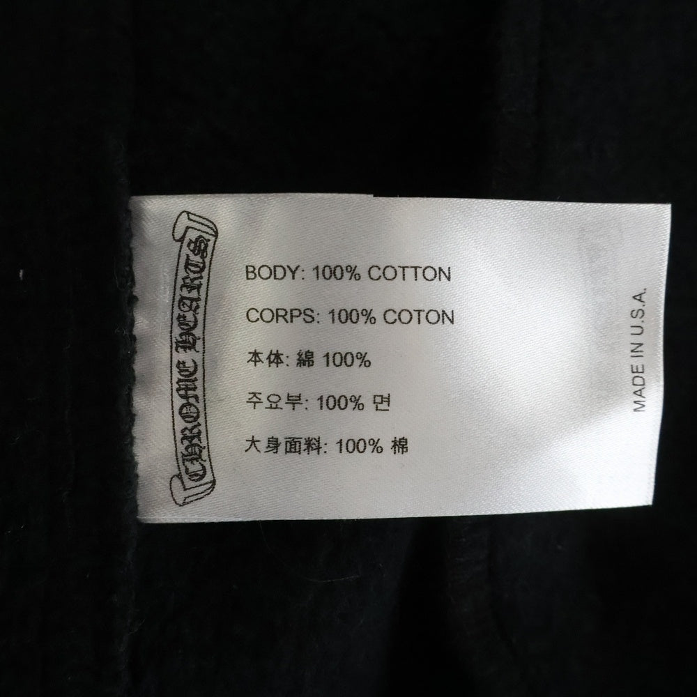 CHROME HEARTS(クロムハーツ) SWTSHRT PANTS フロントスクロールラベル サイドロゴ プリント スウェットパンツ ブラック
