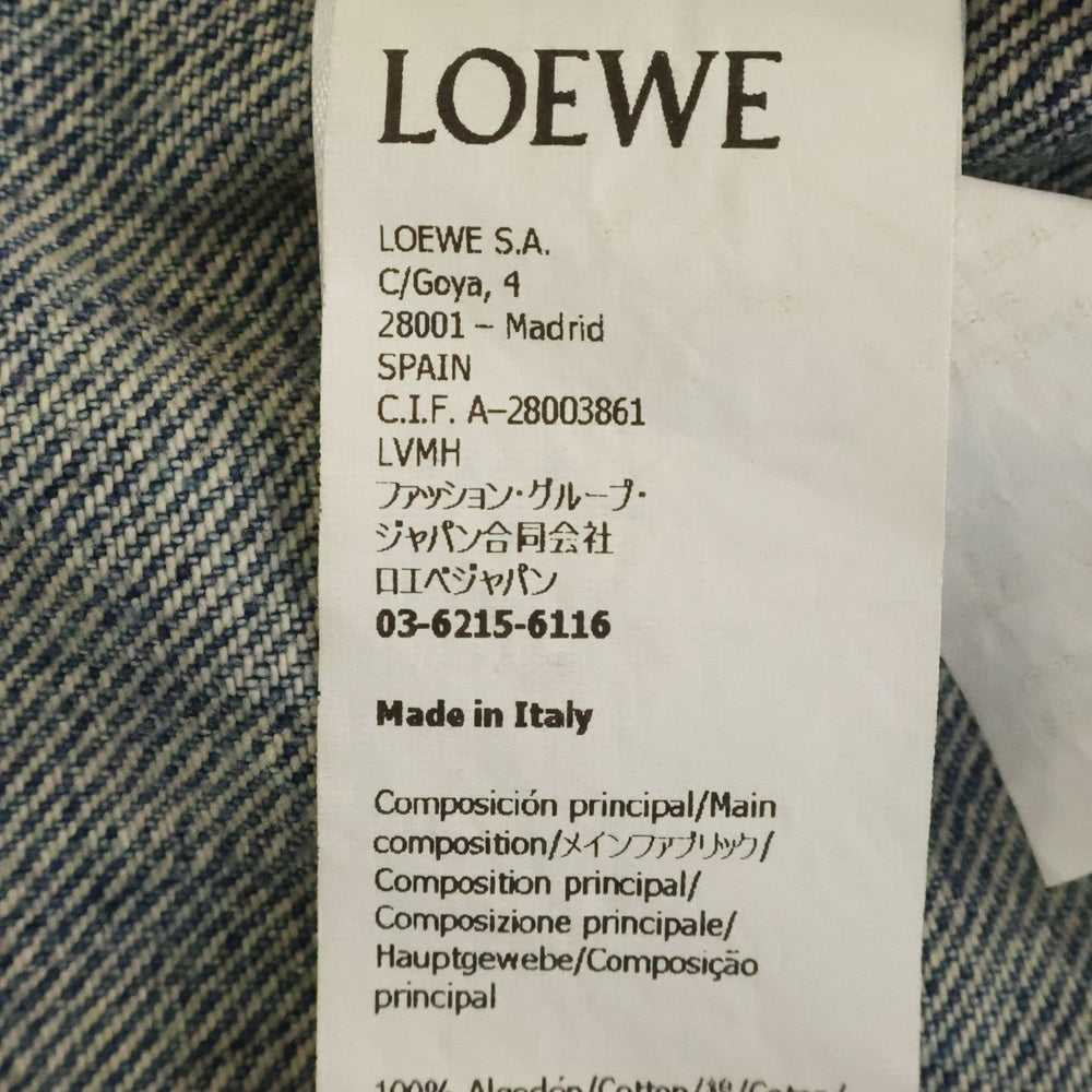 LOEWE(ロエベ) ANAGRAM OVERSHIRT アナグラムオーバーデニムシャツ インディゴ H526Y1DW13