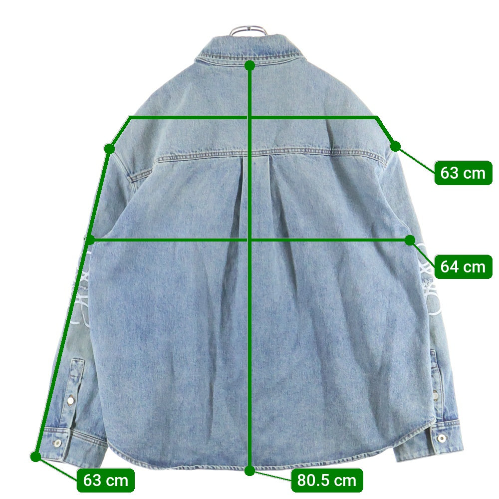 LOEWE(ロエベ) ANAGRAM OVERSHIRT アナグラムオーバーデニムシャツ インディゴ H526Y1DW13