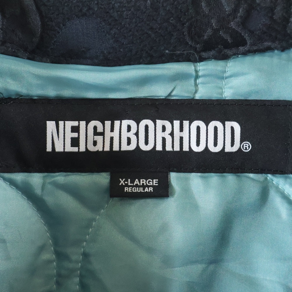 NEIGHBORHOOD(ネイバーフッド) 23AW JQ SOUVENIR JACKET 232UTNH-JKM04 スーベニアジャケット フローラル総柄 ジャケット ブラック