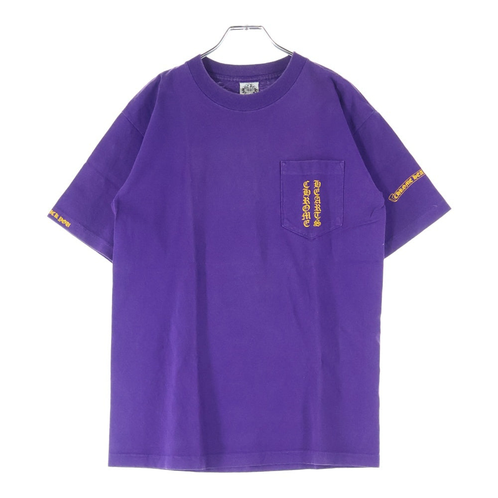 CHROME HEARTS(クロムハーツ) OLD SCROLL LABEL オールド バックスクロールラベル クルーネック 半袖Tシャツ カットソー パープル