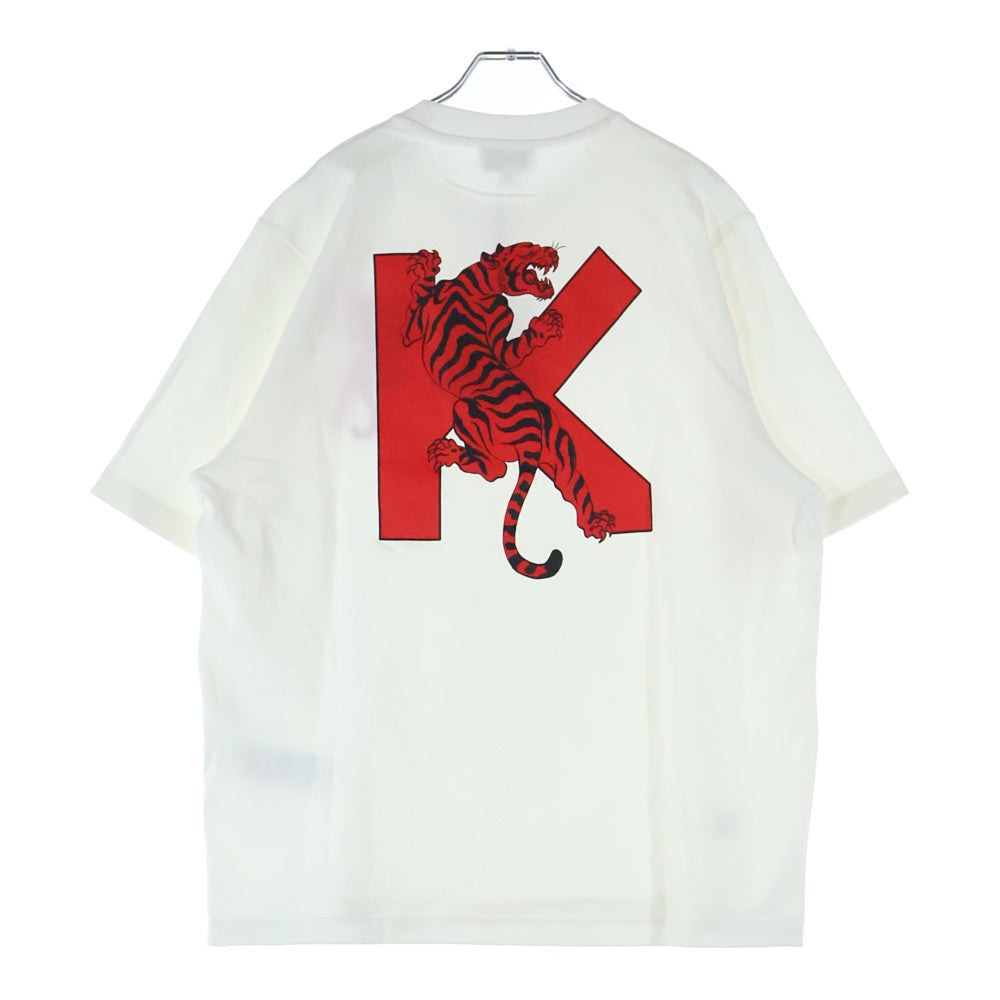 KENZO(ケンゾー) Climbing Tiger Cotton T-Shirt タイガー刺繍 半袖Tシャツ ホワイト FC55TS082CSB
