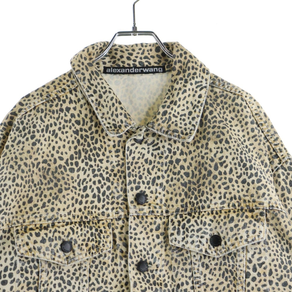 ALEXANDER WANG(アレキサンダーワン) Game Denim Jacket レオパード総