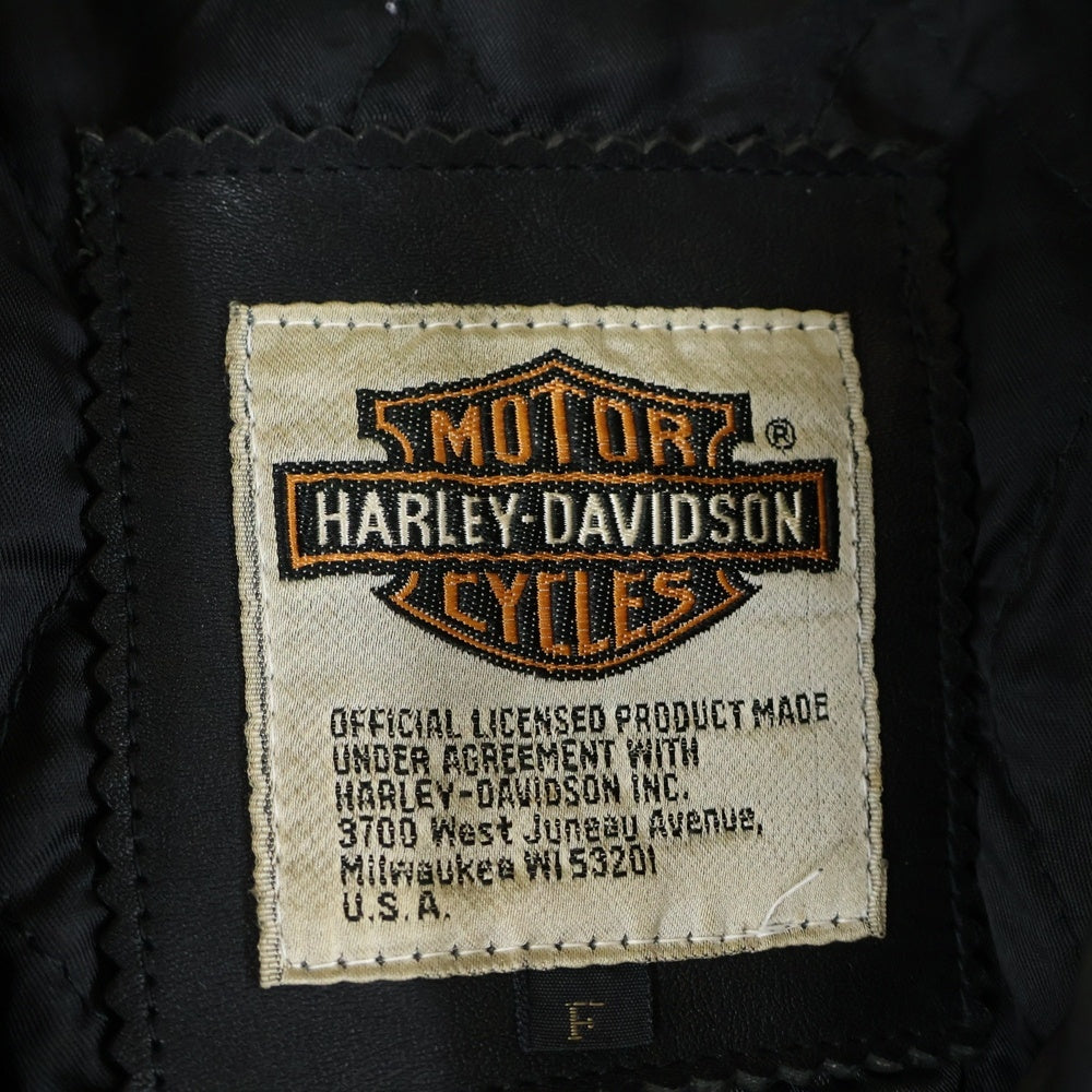 HARLEY DAVIDSON(ハーレーダビッドソン) RIDERS JACKET ダブルライダースジャケット レザージャケット ブラック