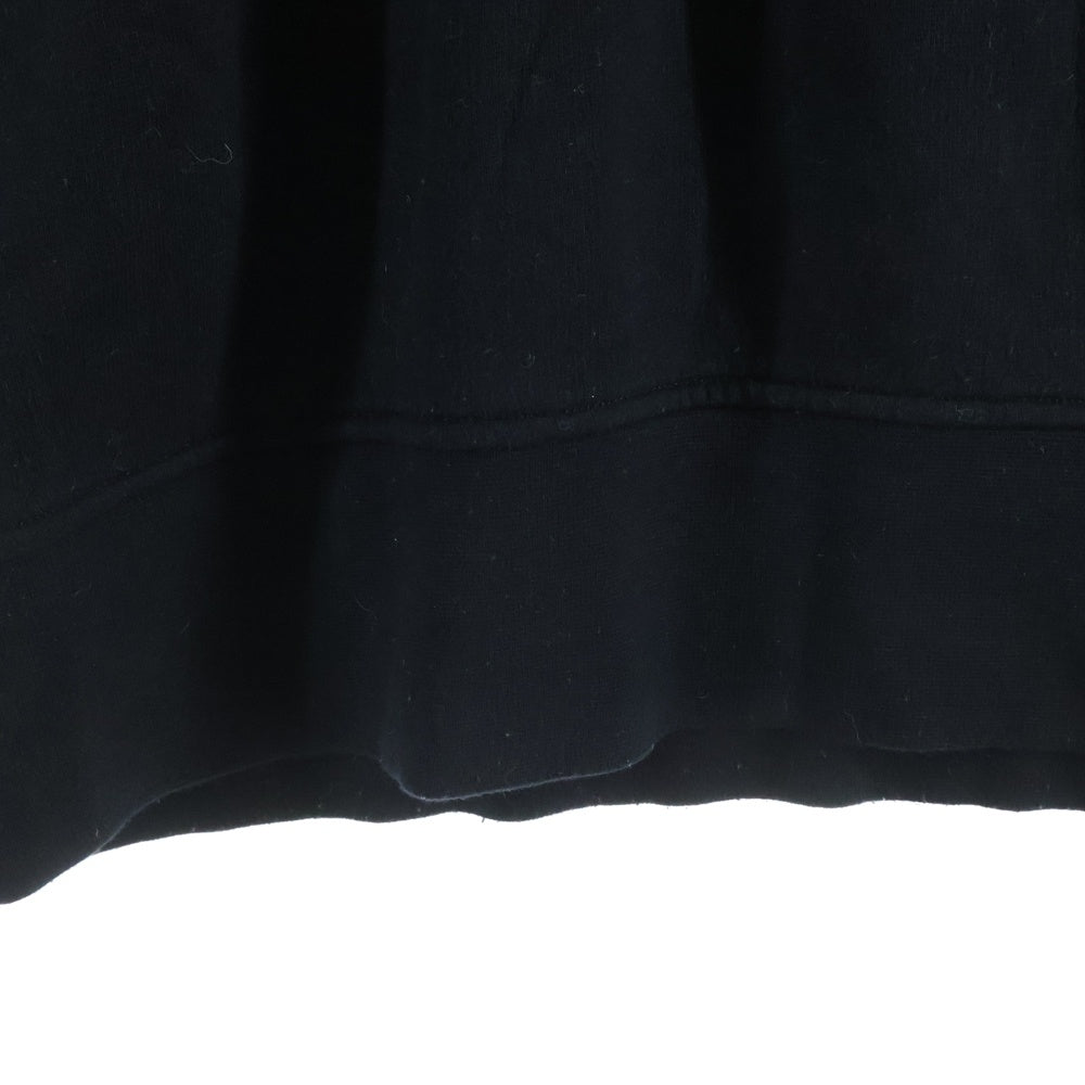 Acne Studios(アクネ ストゥディオズ) Logo Ribbed Sweatshirt ロゴリブスウェットシャツ ブラック FN-MN-SWEA000176 BI0078-