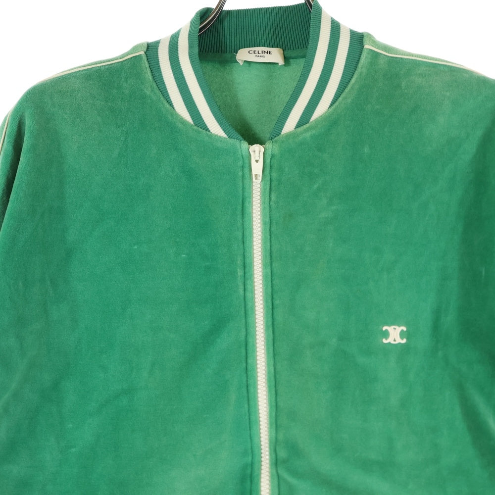 CELINE(セリーヌ) Triomphe Track Jacket トリオンフ刺繍 ベロア