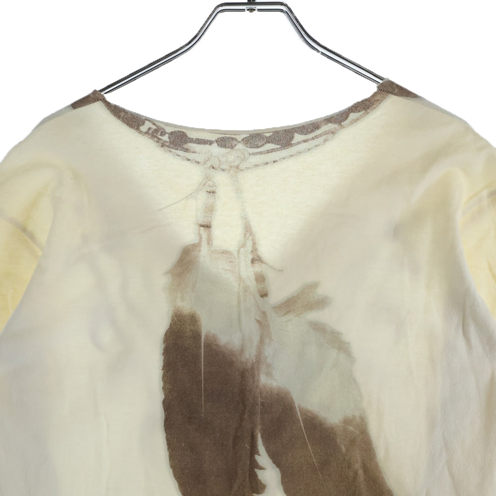 IF SIX WAS NINE(イフシックスワズナイン) Vネック 騙し絵 ロング