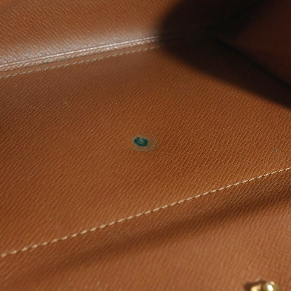 LOUIS VUITTON(ルイヴィトン) ポルトトレゾール エテュイ パピエ モノグラム レザーウォレット 三つ折り財布 ブラウン M61202