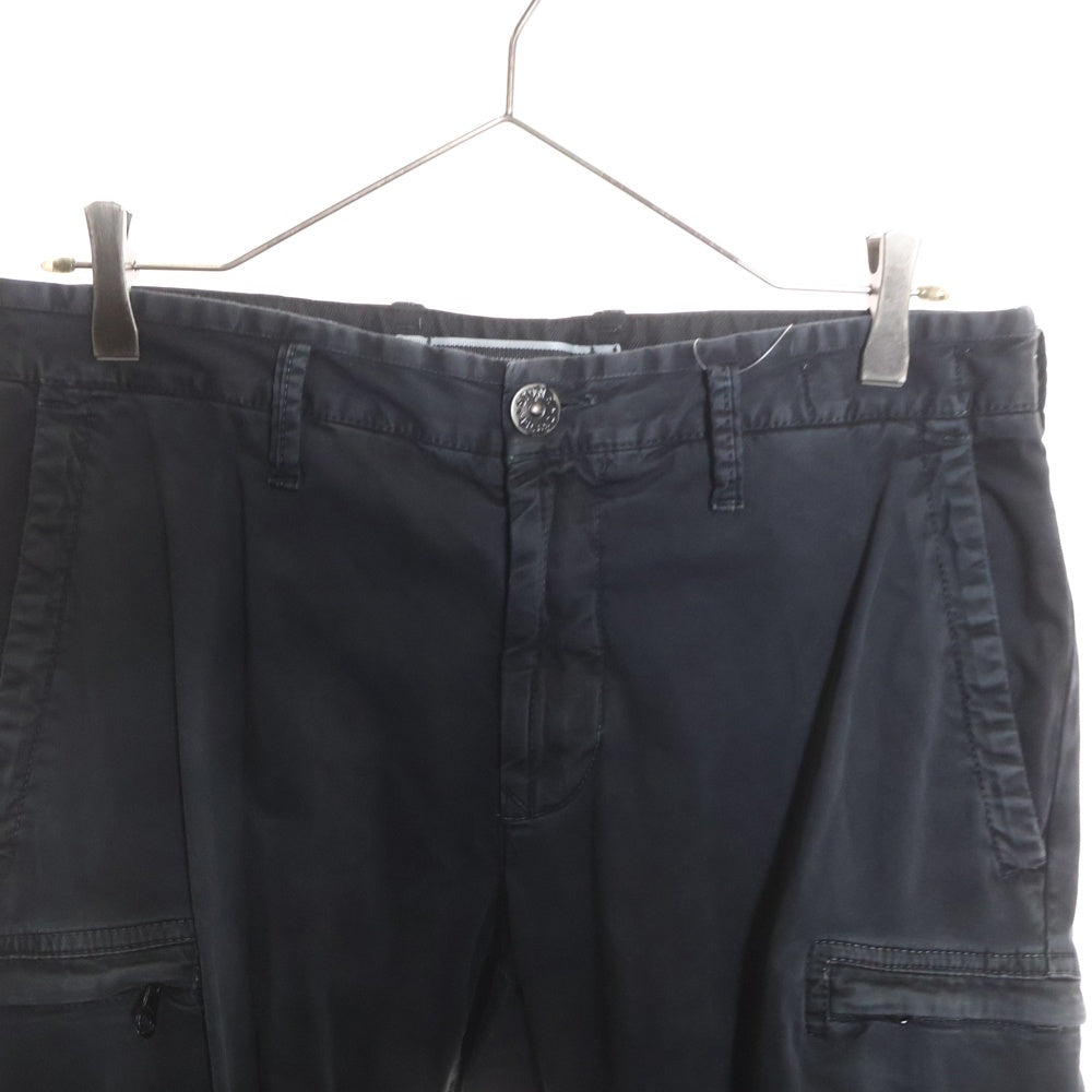 STONE ISLAND(ストーンアイランド) Cargo Pants ロゴワッペン カーゴパンツ ブラック 741532104