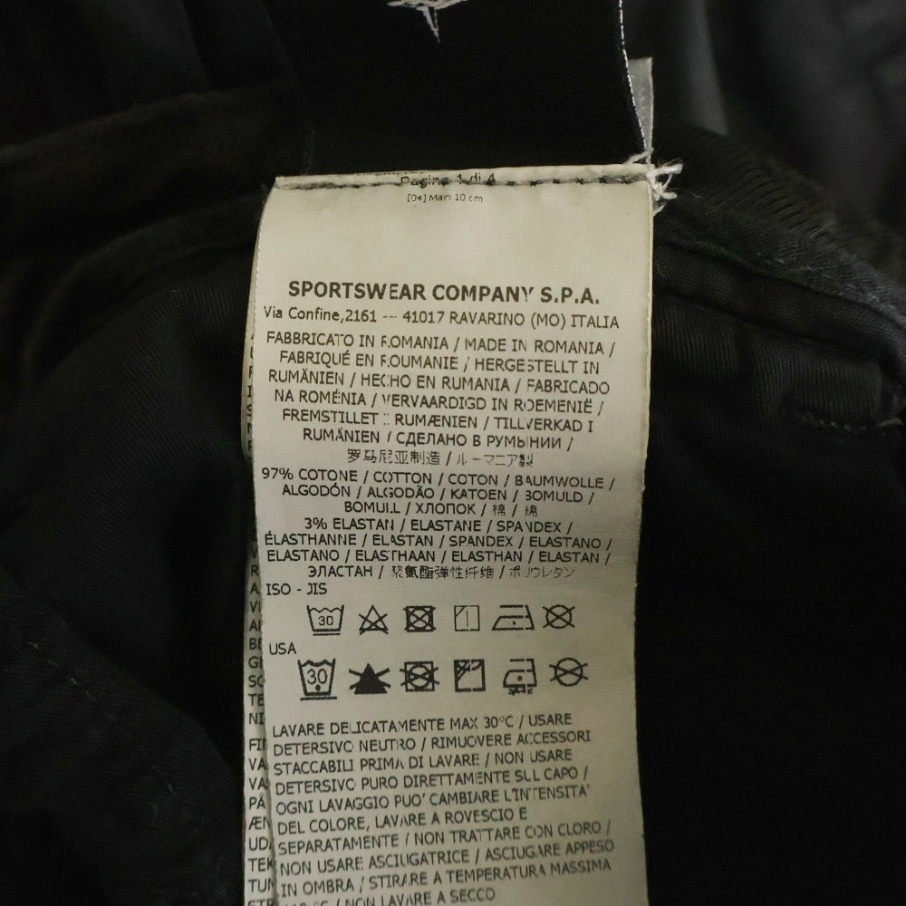 STONE ISLAND(ストーンアイランド) Cargo Pants ロゴワッペン カーゴパンツ ブラック 741532104