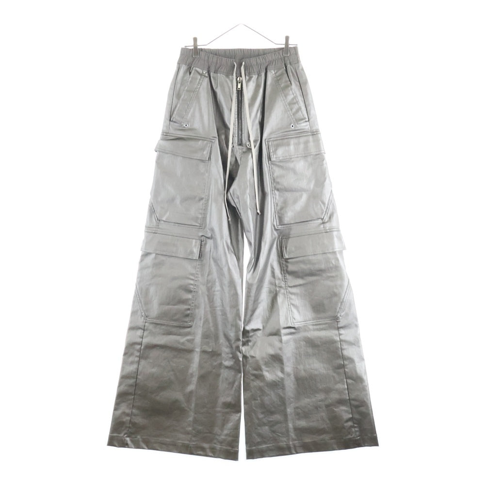 Rick Owens(リックオウエンス) 24SS Lido Cargobela Wide Leg Jeans カーゴベラ コーティングワイドパンツ グレー RU01D3339-SCT