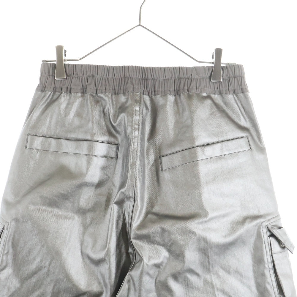 Rick Owens(リックオウエンス) 24SS Lido Cargobela Wide Leg Jeans カーゴベラ コーティングワイドパンツ グレー RU01D3339-SCT