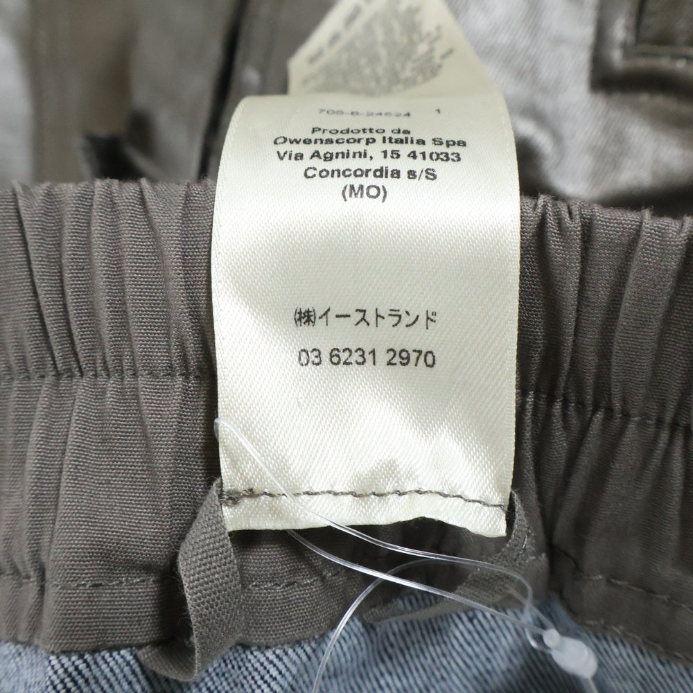 Rick Owens(リックオウエンス) 24SS Lido Cargobela Wide Leg Jeans カーゴベラ コーティングワイドパンツ グレー RU01D3339-SCT