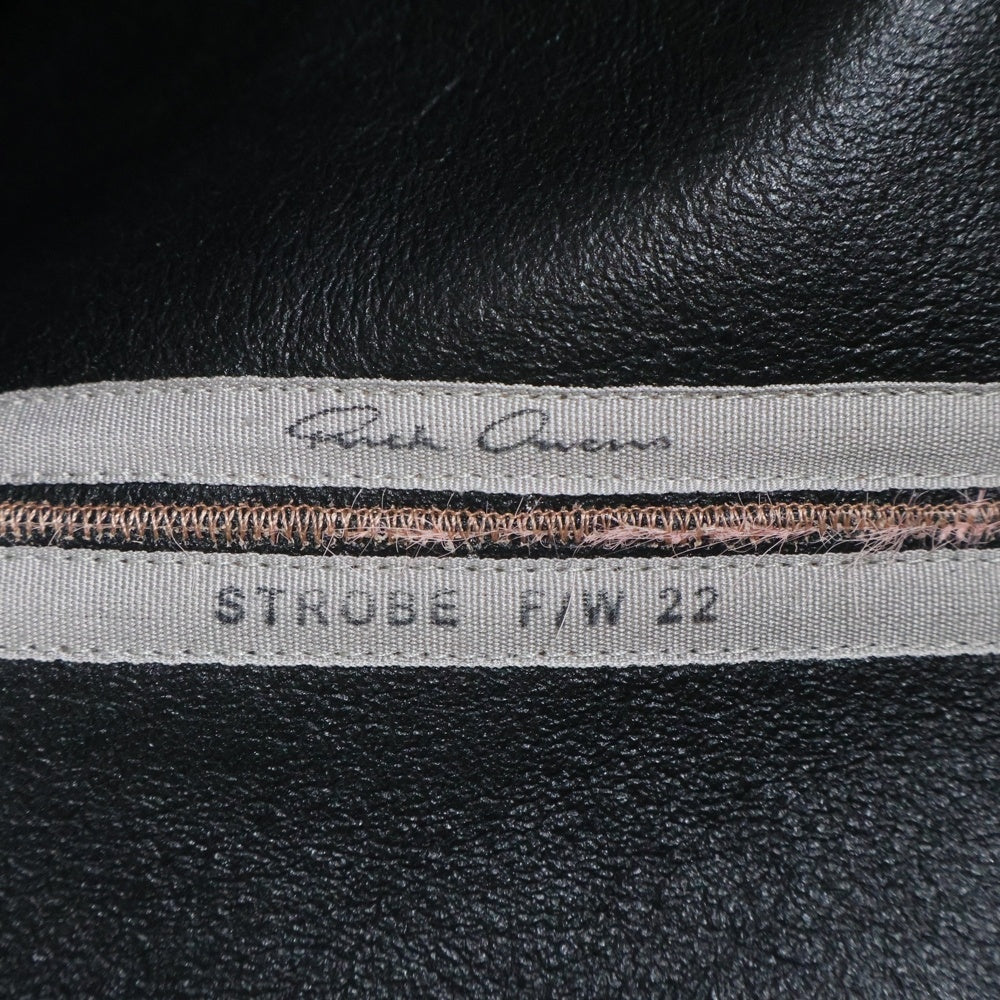 Rick Owens(リックオウエンス) 22AW GIMP VEST ギンプ ハラコレザーベスト ピンク RR02B2706-LHL