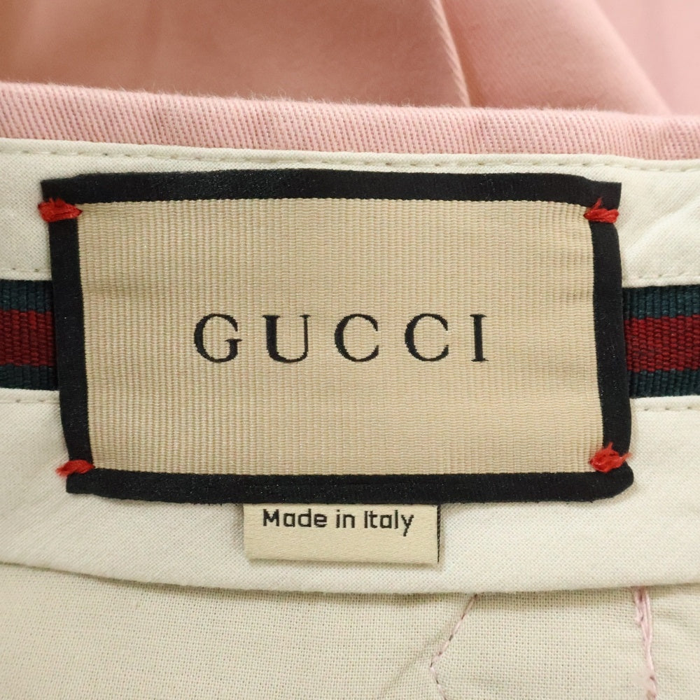 GUCCI(グッチ) Pants センタープレス スラックパンツ ピンク 742767 ZANWU